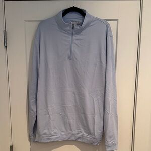 Peter Millar Sky Blue Zip-Up Sweater